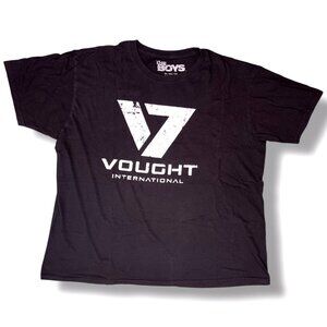 The Boys Vought International Logo T Shirt Black 2XL